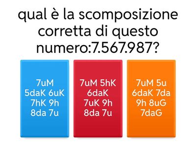 matematica classe quinta