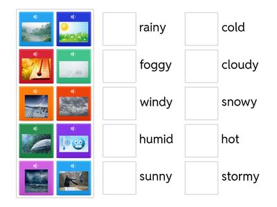 Weather Words Match