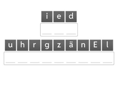 Wörter zum Stammmorphem zähl