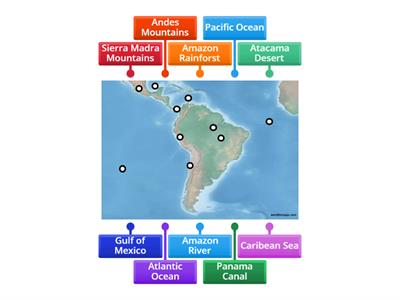 Physical Features of Latin America 