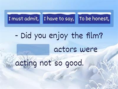 Negative ways to say to