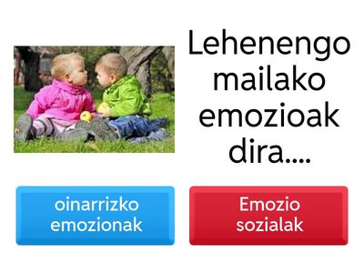Afektibitatea lehen haurtzaroan. Zer dakizu?