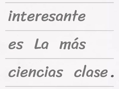 Superlatives Unjumble