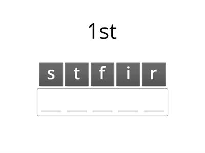 Порядковые числительные