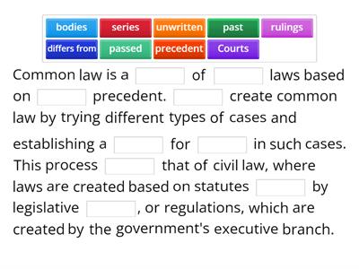 Legal English Common Law 