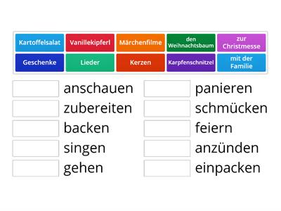 Weihnachten Wortschatz