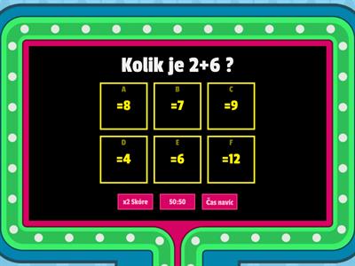 1.třída příklady do 20