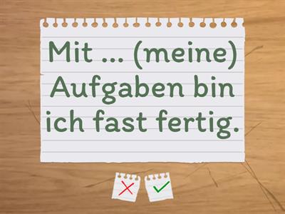 1.6.3 Grammatik - Präpositionen - Präpositionen mit Dativ und Akkusativ (A2)