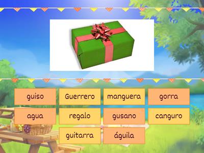  Palabras con ga gue gui go gu