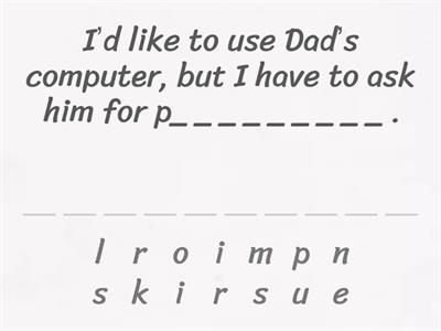 Go Getter 3 Unit 8.7 Revision ex 3 p 103