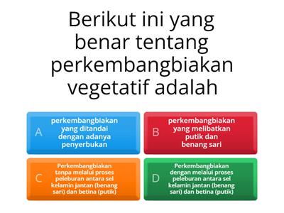 Perkembangbiakan Tumbuhan secara Vegetatif