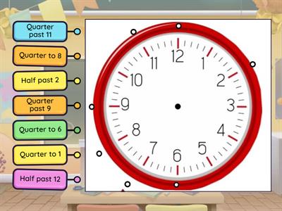 Review: quarter to, half past, quarter past ( kids38 )