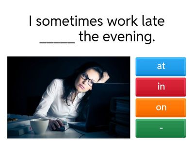 Prepositions of time 