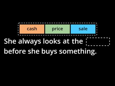 U-10 Vocab: buying