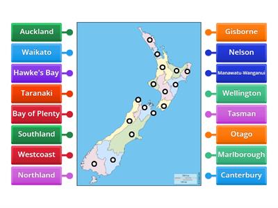 NZ Regional Map Labeling