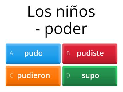 PODER preterite day 3