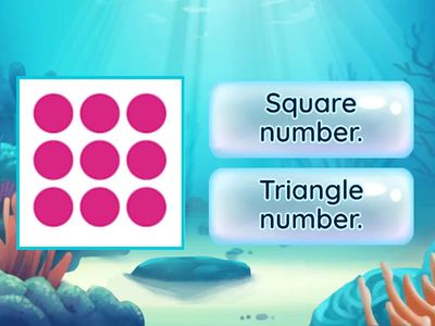 Square numbers and triangle numbers.
