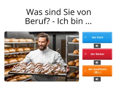 A1E7  Was sind Sie von Beruf?