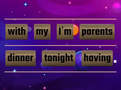 Present continuous - future 