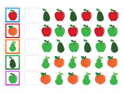 QUAL A PRIMEIRA FRUTA DE CADA SEQUÊNCIA