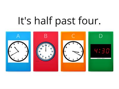 telling the time: mixed