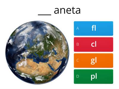 Completar palavras com bl cl dl fl gl pl tl
