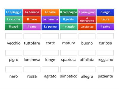 Aggettivi qualificativi 