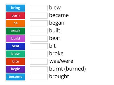 Irregular verbs