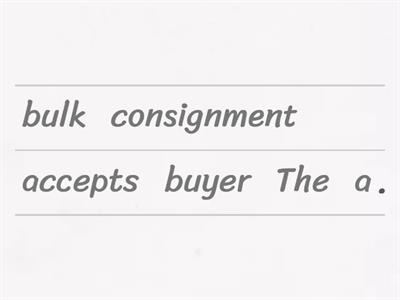 D. Scrambled sentences