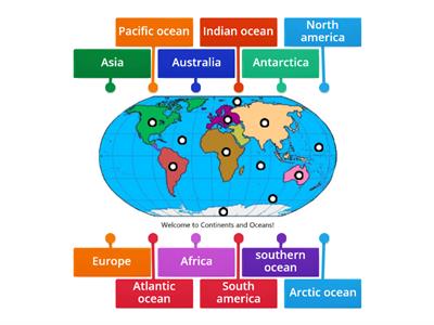 Label Continents & Oceans 