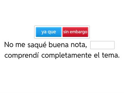 Conjunciones. Adversativas - Causales