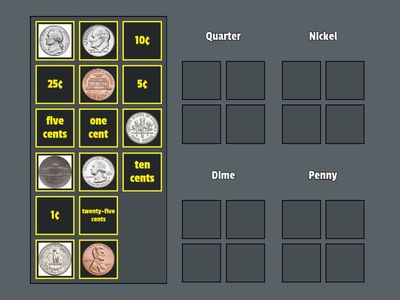 Page 86 Counting Coins Group Sort