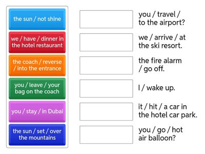 Past Simple + Past Continuous (when)
