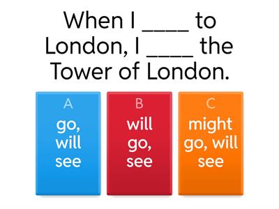 First Conditional quiz