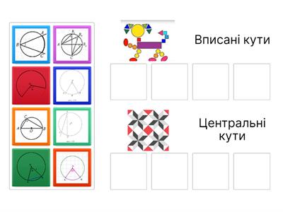 Вписані та центральні  кути
