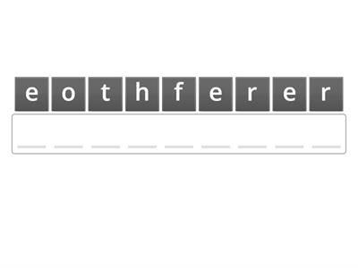 linking words anagram