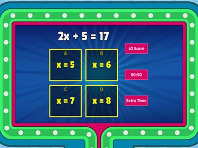 Solving Two-Step Equations