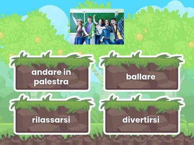 Quiz lessico verbi lettura U3 lez2 Volentieri A1