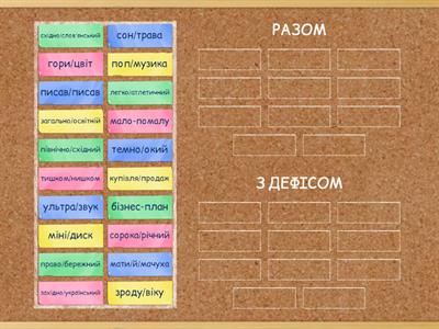 Правопис складних слів. 6 клас
