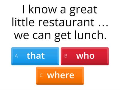 Defining relative clause (revision)