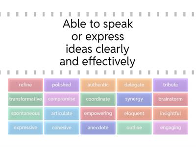 C1 Vblog-matching activity