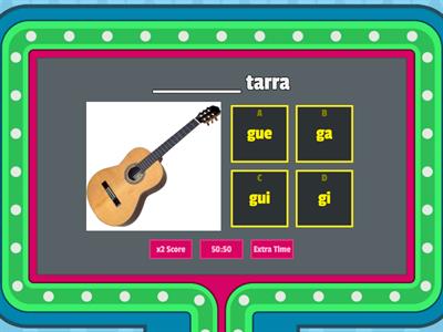 GUE GUI GA GO GU 2° Básico