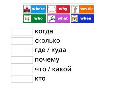 Question words (what, who, when, where, why)