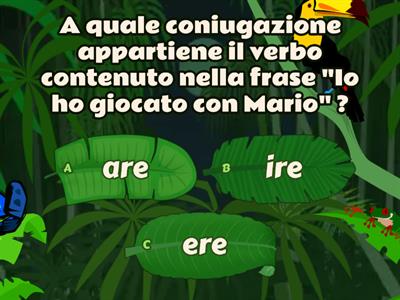 Le coniugazioni: are ere ire