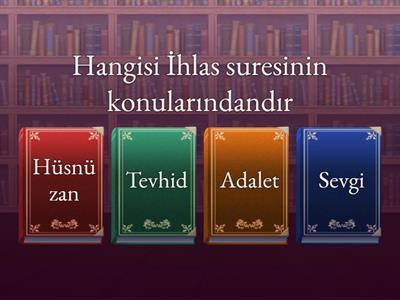 İhlas suresi sorular