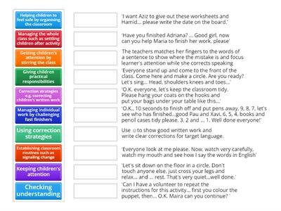 Managing young learners in class