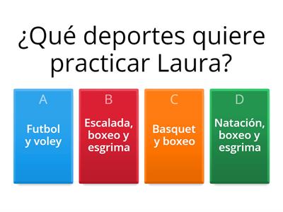 Comprensión lectora/deportes en español