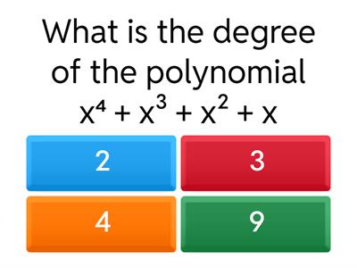  Classify Polynomials