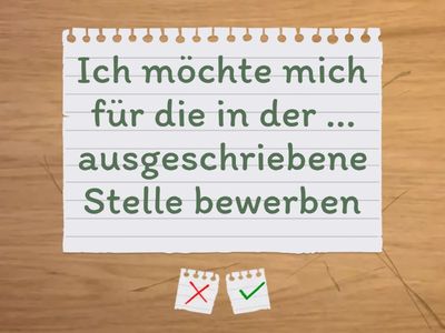 Phrases Job Application BtoB Flash Cards