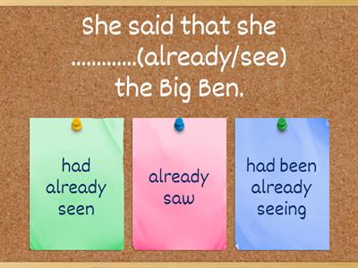 Past Perfect/Past Perfect Continuous